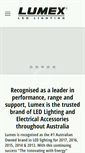 Mobile Screenshot of lumexlighting.com.au